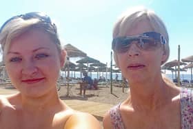 Kelsey Mackay. left, of Armadale, West Lothian, who is backing the call for targeted lung cancer screening to be introduced in Scotland, after her mother, Christine Livingstone, right, died from the disease at St John's Hospital, West Lothian, in September 2013, aged 52. Photo: Kelsey Mackay/PA Wire