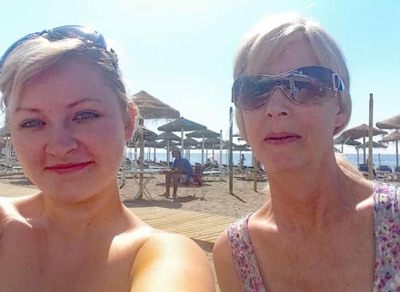Kelsey Mackay. left, of Armadale, West Lothian, who is backing the call for targeted lung cancer screening to be introduced in Scotland, after her mother, Christine Livingstone, right, died from the disease at St John's Hospital, West Lothian, in September 2013, aged 52. Photo: Kelsey Mackay/PA Wire