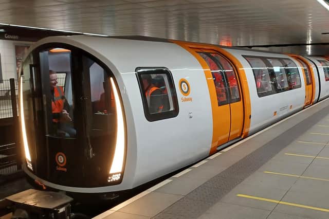 The new Glasgow Subway trains will be the first in the UK to eventually operate without staff on board. Picture: SPT