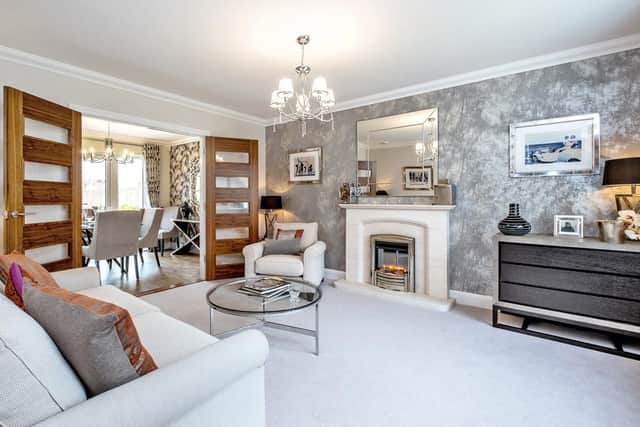 The living room of the Maple