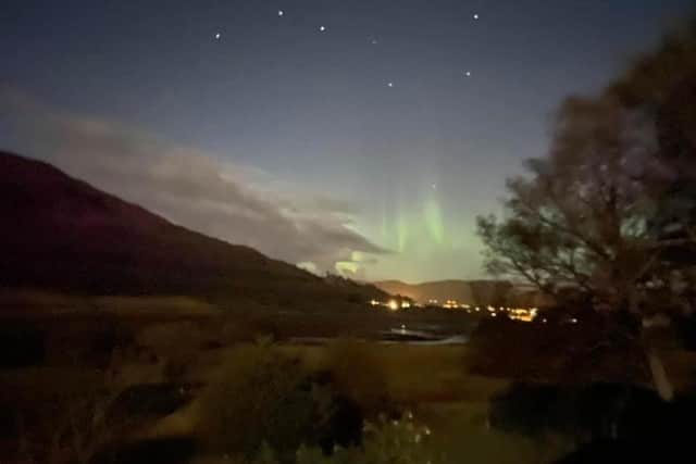 The Northern Lights on Skye. Picture Credit: Laura Crosbie.