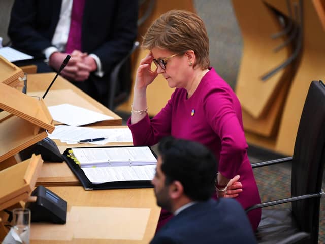 Nicola Sturgeon told MSPs that 'it is not credible to suggest that the short-term solution to the crisis lies in increasing North Sea production' (Picture: Andy Buchanan/PA)