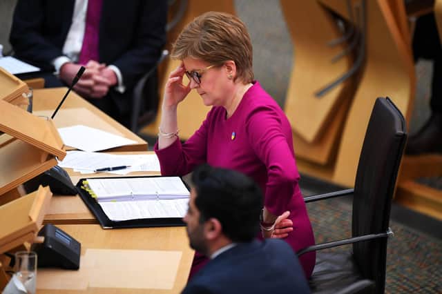 Nicola Sturgeon told MSPs that 'it is not credible to suggest that the short-term solution to the crisis lies in increasing North Sea production' (Picture: Andy Buchanan/PA)