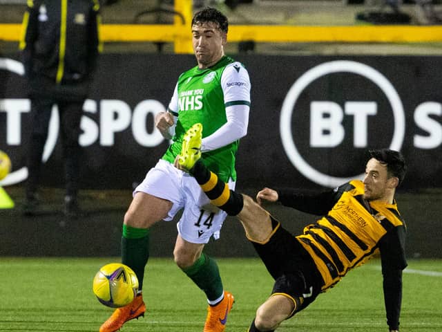 Hibs midfielder Stevie Mallan was a standout performer for the Easter Road side in their Betfred Cup quarter-final triumph over Alloa. Photo by Alan Harvey / SNS Group