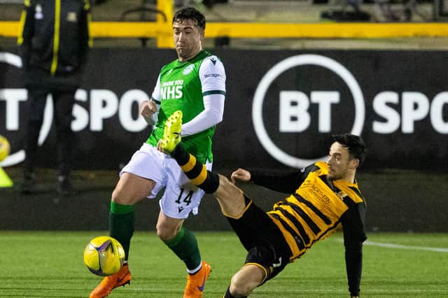 Hibs midfielder Stevie Mallan was a standout performer for the Easter Road side in their Betfred Cup quarter-final triumph over Alloa. Photo by Alan Harvey / SNS Group