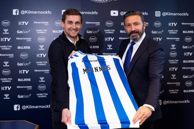 McInnes has targeted a top-six challenge in the Premiership by this time next year. Picture: Kilmarnock FC