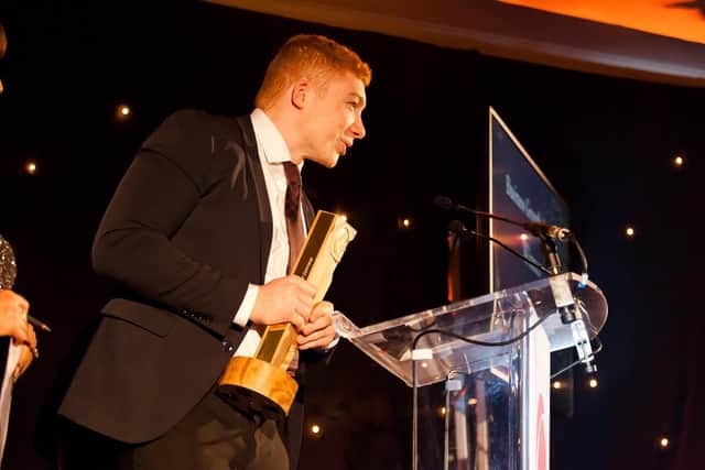 Last year he won the Business Growth Award at the West Lothian Business Awards. Picture: contributed.