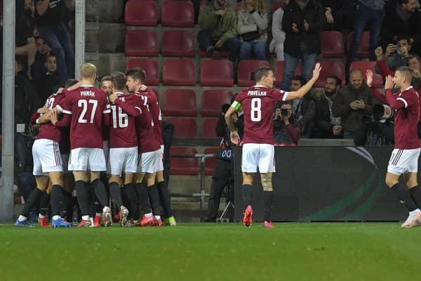 Motherwell could face Sparta Prague. (Photo by MICHAL CIZEK/AFP via Getty Images)