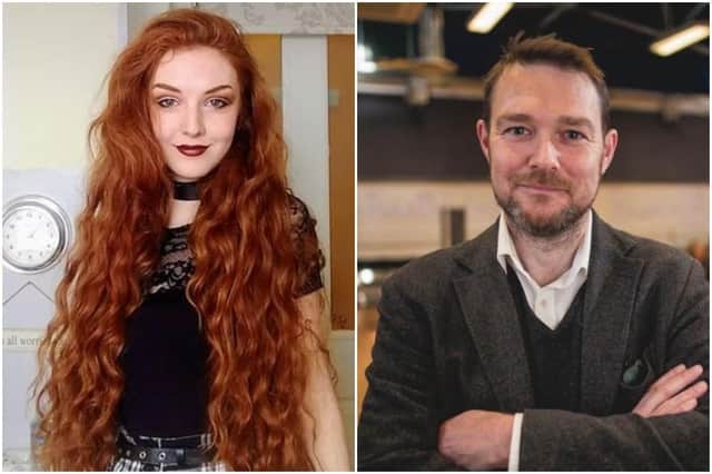 Pennie, aka Miss PunnyPennie and David Greig picture: supplied