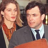 Ian Maxwell with then-wife Laura in 1995 (Photo: GERRY PENNY/AFP via Getty Images)