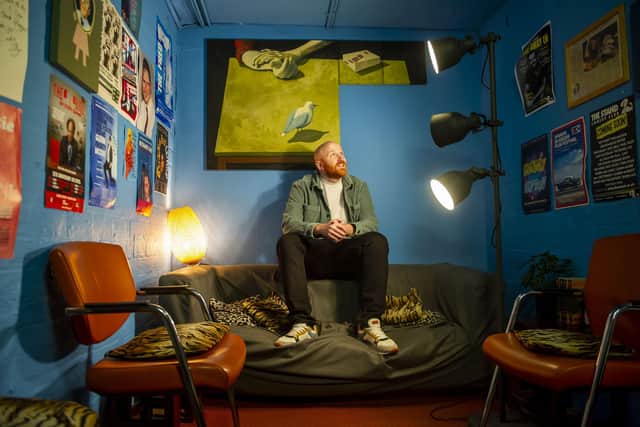 Comedian Ray Bradshaw has supported John Bishop and Frankie Boyle, and is now touring with his solo show, Deaf Com 1. Pic Lisa Ferguson.