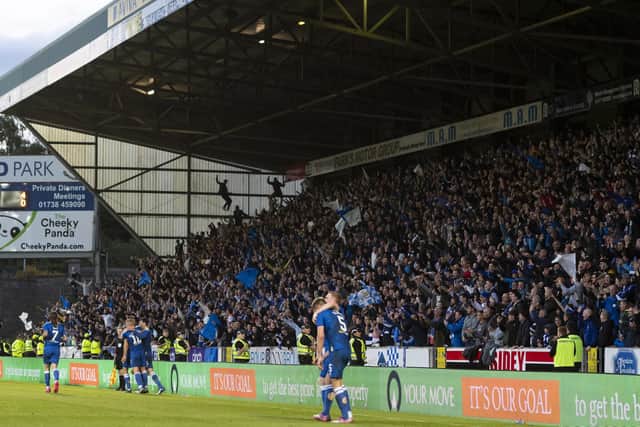 The St Johnstone fans seemed to bond with the team again on Monday on an emotional night at McDiarmid Park (Photo by Mark Scates / SNS Group)