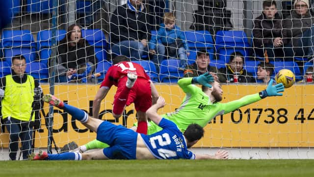 Greg Kiltie scores the opener for St Mirren against St Mirren.