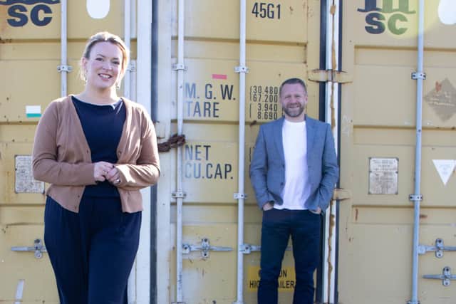 New addition Alexa Freeman with Trickle’s chief executive Paul Reid. Picture: contributed.