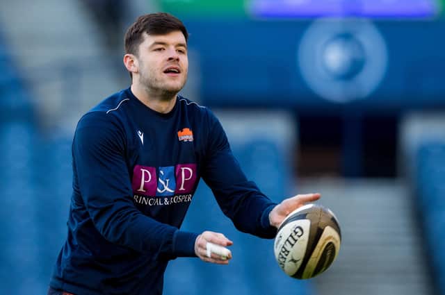 Blair Kinghorn has been picked at stand-off in the hope he will provide a creative threat for Edinburgh against Racing 92. Picture: Ross Parker/SNS