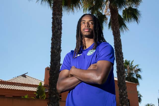 Jair Tavares during Hibs' pre-season training camp in Portugal. Picture: SNS