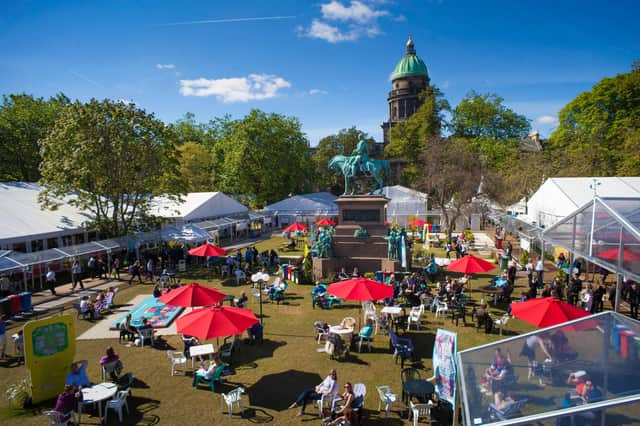 Edinburgh International Book Festival was staged in Charlotte Square Gardens between 1983 and 2019. Picture: Robin Mair