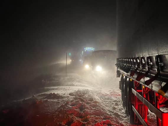 Everyone in the trapped vehicles was rescued from 7-10am today. Picture: John MacLean/PA Wire