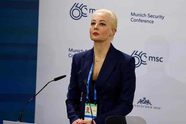 Yulia Navalnaya, wife of late Russian opposition leader Alexei Navalny.