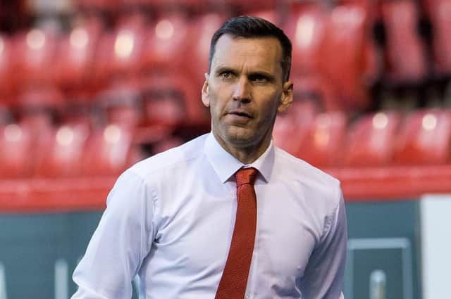 Aberdeen manager Stephen Glass has blamed the Qarabag pitch for an injury to Andy Considine (Photo by Ross Parker / SNS Group)