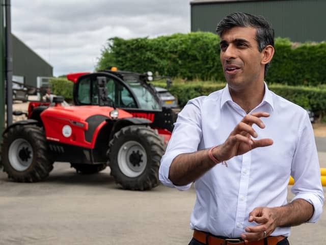Farming unions said Rishi Sunak's farm to fork summit showcased "a positive outlook" for UK food security (Chris J Ratcliffe/PA)