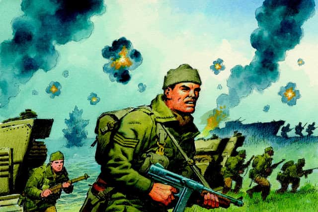 Typically vibrant Commando artwork by Ian Kennedy [Picture: (c) DC Thomson]