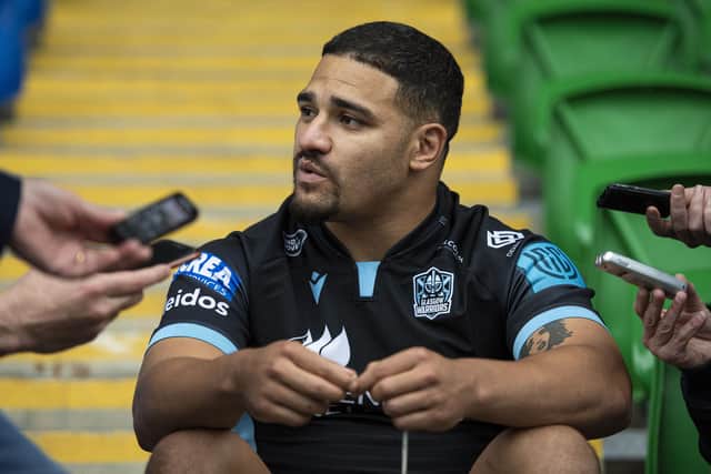 Sione Tuipulotu has enjoyed an impressive first season with Glasgow Warriors.  (Photo by Ross MacDonald / SNS Group)