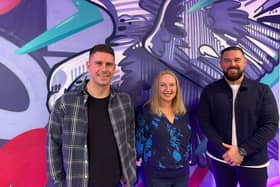 Darren Auld, Lisa Thomson and Paul Duffy of ClearSky Logic, which is headquartered in Edinburgh with an additional operation in Glasgow.