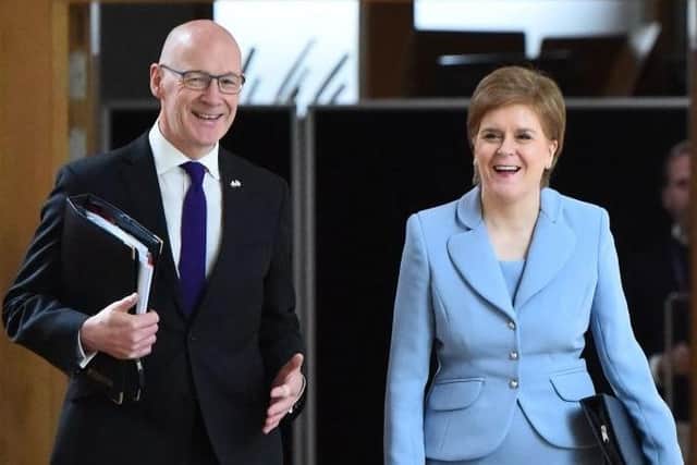 First Minister Nicola Sturgeon and Deputy First Minister John Swinney have criticised the Truss/Kwarteng financial shake-up (Picture: Andy Buchanan/AFP via Getty Images)