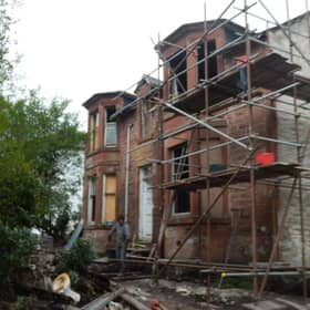 Jameswood Villa had been left derelict. Pic: whathavewedunoon.co.uk