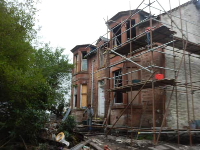 Jameswood Villa had been left derelict. Pic: whathavewedunoon.co.uk