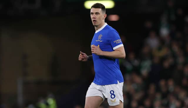 Ryan Jack in action for Rangers during a Premier Sports Cup semi-final match against Hibs.