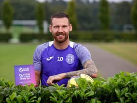 Hibs Martin Boyle wins the cinch Premiership award for August during Hibs Training  at the HTC, on September 10, 2021, in Tranent, Scotland. (Photo by Craig Williamson / SNS Group)