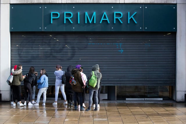 Some shoppers were up early to be at the front of the queue when Primark opened on Princes Street.