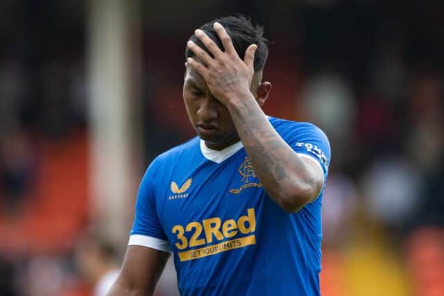 Alfredo Morelos missed three glaring opportunities for Rangers against Alashkert in Yerevan. (Photo by Craig Williamson / SNS Group)