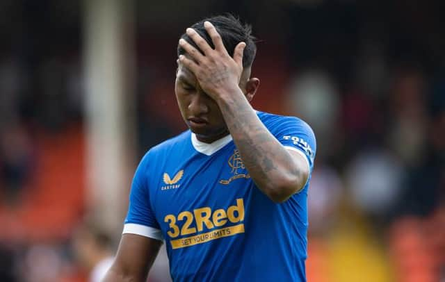 Alfredo Morelos missed three glaring opportunities for Rangers against Alashkert in Yerevan. (Photo by Craig Williamson / SNS Group)