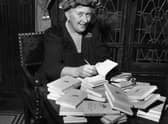Agatha Christie signs French editions of her books, circa 1950 (Picture: Hulton Archive/Getty Images)