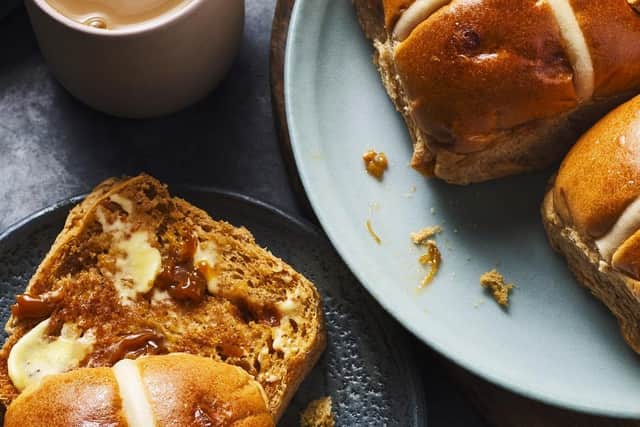 M&S's Extremely Caramely Hot Cross Buns