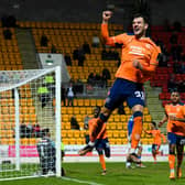 Borna Barisic celebrates putting Rangers in front at St Johnstone in the Scottish Cup with a brilliant strike. (Photo by Ross Parker / SNS Group)