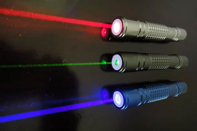 A green coloured laser pen was shone in the eyes of several drivers in Stranraer.