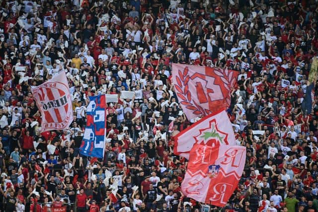 Rangers will play at the Rajko Mitic stadium in Belgrade on Thursday night. (Photo by ANDREJ ISAKOVIC/AFP via Getty Images)