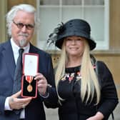 Sir Billy Connolly with his wife Pamela Stephenson after being knighted by the Duke of Cambridge at Buckingham Palace in 2017 (Picture: John Stillwell/PA Wire)