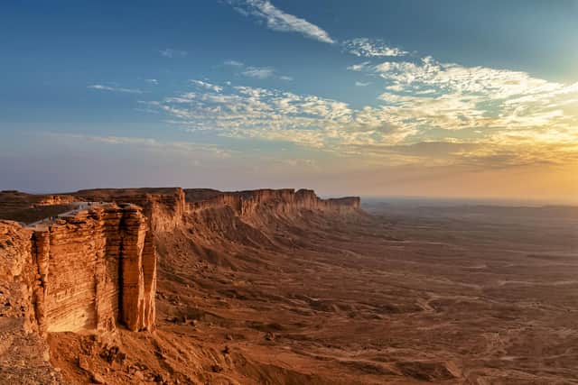 Edge of the World, a natural landmark and popular tourist destination in Saudi Arabia, which is set to attract more travellers.