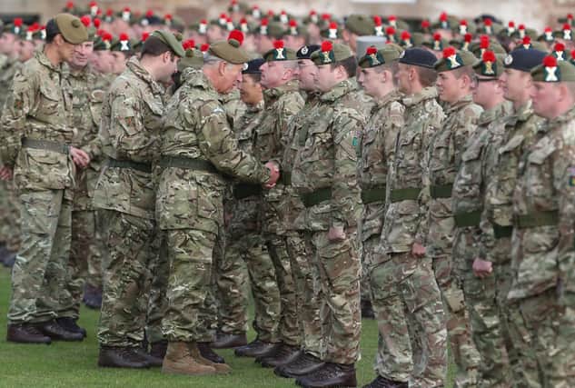 The Black Watch, 3rd Battalion, The Royal Regiment of Scotland (3 Scots) troops at Fort George, Inverness.