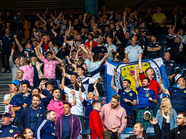 Fans were back at Hampden Park for the Euro 2020 matches. (Photo by Craig Williamson / SNS Group)