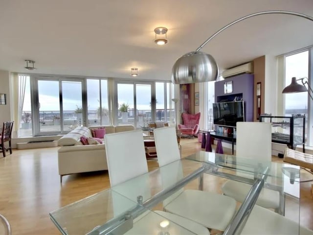 This two bedroom flat in Gunwharf Quays is on sale for £995,000. It is listed by Finest exclusively by Bernards.