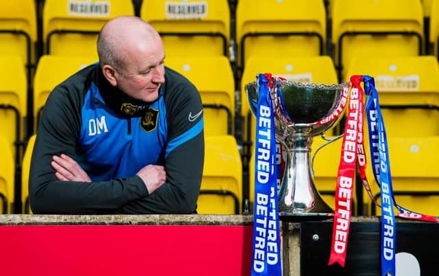 Livingston manager David Martindale is pictured during a media day ahead of the Betfred Cup Final, on February 23, 2021, in Livingston, Scotland. 
Martindale was speaking to promote Premier Sports’ live and exclusive coverage of the Betfred Cup final between Livingston and St Johnstone, on Sunday 2.00pm. Premier Sports is available on Sky, Virgin TV and the Premier Player. Prices start from £9.99 per month. (Photo by Ross Parker / SNS Group)