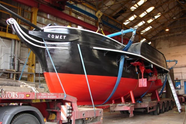 It may have only been 45ft long, but the Comet represented a giant leap forward in shipbuilding technology when launched at Port Glasgow in 1812. The vessel provided the first commercially successful steamboat ferry service in Europe and hinted the era of sailing ships may be coming to an end. The Comet was built for Henry Bell, a Scottish engineer fascinated by the potential of steam power. When his wife became manager of a public baths and hotel in Helensburgh, Bell saw an opportunity to attract customers to the seaside town with a state-of-the-art ferry. The Comet was outclassed by other steamers within four years but had by then secured her footnote in maritime history. A replica of the boat now stands in Port Glasgow town centre.