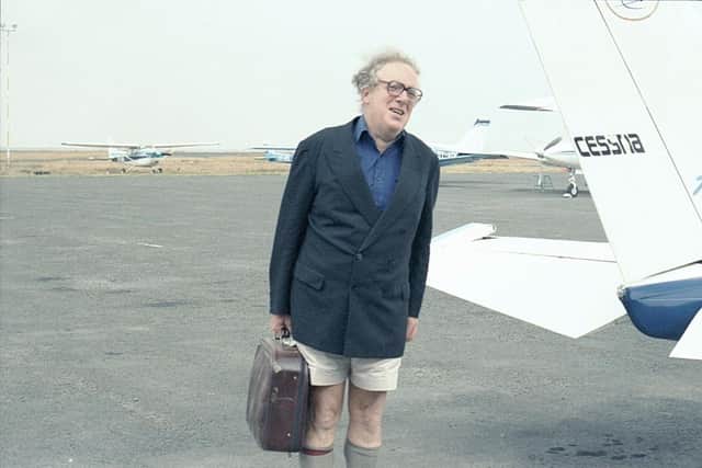 Andrew Wemyss suitably attired for a visit to Kenya