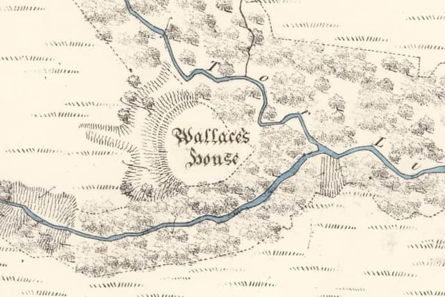 The site as detailed in the Ordnance Survey First Edition map, published in 1857.